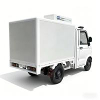 Camion frigorifique électrique personnalisable, véhicule de chaîne du froid fermé, unité de réfrigération, usage commercial, moteur 1500W