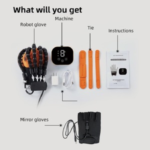 Cerdas Hemiplegia peralatan pemulihan Stroke jari latihan terapi Stroke tangan berolahraga tangan robot sarung tangan rehabilitasi - Product Image 4
