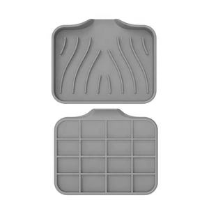 Jabonera de silicona con caño de drenaje, soporte dispensador de jabón para baño de <span class=keywords><strong>ducha</strong></span>, bandeja de esponja para fregadero de cocina - Product Image 5