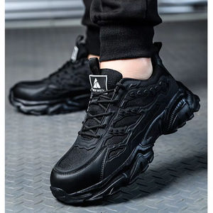 Mocassins d'automne blancs en maille respirante pour hommes – Chaussures de sécurité décontractées polyvalentes en gros - Product Image 4