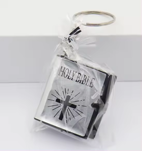 Tùy Chỉnh Christian Quà Tặng Tôn Giáo Mini Thánh Kinh Thánh Kim Loại Cuốn Sách Móc Chìa Khóa Khác Chúa Giêsu Chữ Thập Keyring - Product Image 3
