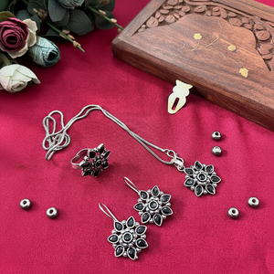 Ensemble combiné de bijoux de mode plaqués oxydés - Product Image 3