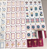 Tuiles de Mahjong Américaines Pliables Modernes en Gros Expédition Rapide Acrylique Gravé 160 Tuiles Personnalisées Luxe Portable Kit de Voyage
