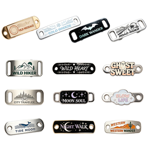 Adornos Metálicos Personalizados para Cordones de Zapatos, Estilo Viaje al Aire Libre, Texto Divertido, Decoraciones para Zapatos, Accesorios Modernos para Cordones de Zapatillas - Product Image 5