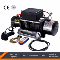 Treuil 12V 13500lbs avec frein automatique, télécommande sans fil, moteur en cuivre pur toutes saisons, anti-saut de corde, pour SUV, tout-terrain, camion, remorque