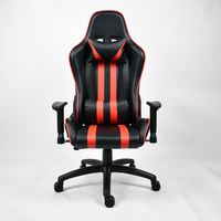 Chaise de jeu professionnelle en cuir pour l'e-sport avec système de soutien réglable pour des sessions de jeu prolongées et confortables
