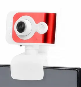 hd pc webcam putih Suppliers-Siaran Langsung Webcam USB2.0 Lampu Full HD Mini Kamera Cctv dengan Mikrofon untuk Pc
