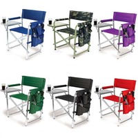 Chaise de directeur de plage robuste avec cadre métallique de haute qualité, table d'appoint durable, pour camping, randonnée, pique-nique, mobilier d'extérieur, conception personnalisée, vente en gros