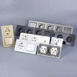 <span class=keywords><strong>Prise</strong></span> et Interrupteur Mural Électrique <span class=keywords><strong>Encastrable</strong></span> Nouveau Design EU Français 230V 16A - Product Image 4