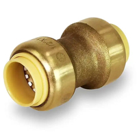 Raccords à Encliquetage en Cuivre Sanitaire Shark Bite 1/2\" Raccord Sans Plomb Connexion Rapide Système d'Étanchéité PEX Raccords à Encliquetage pour Système d'Eau