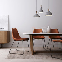 Chaise de salle à manger minimaliste moderne pour la maison, hôtel de luxe léger, bureau, chaise d'étude, tabouret, style minimaliste pastoral nordique européen