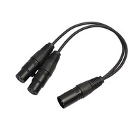 3 pin kabel splitter xlr pria dan dual Wanita kabel Splitter XLR