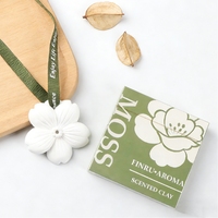 Diffuseur de parfum en cire d'argile parfumée en forme de fleur pour armoire et voiture, désodorisant d'ambiance à l'huile essentielle
