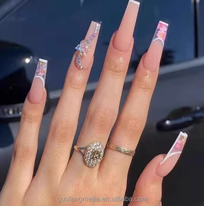 <span class=keywords><strong>Uñas</strong></span> Postizas de Acrílico Hechas a Mano con Pedrería para <span class=keywords><strong>Novia</strong></span> - Product Image 6