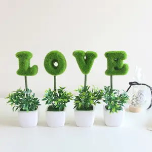 인공 꽃 사랑 모양 시뮬레이션 식물 홈 장식 웨딩 장식품 발렌타인 데이 선물