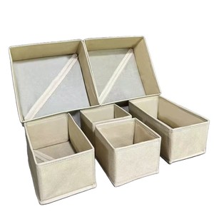 Clothing Organizer Foldable Drawer Style Large Capacity Divided Compartments For <b>Wardrobe</b> Underwear Pants Storage Box - Product Image 5