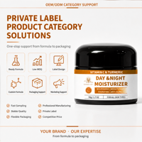 Crème hydratante anti-âge éclaircissante et nourrissante au curcuma et aux peptides pour tous types de peaux, enrichie en vitamine C