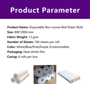 使い捨て不織布ベッドシート使い捨てPPプレカット白不織布フィットベッドシートロールカバーSPA用カスタマイズ - Product Image 4