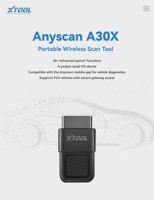 Escáner OBD2 Inalámbrico Xtool Anyscan A30X para Android e iOS, 26+ Funciones, Compatible con CAN/CANFD, DoIP