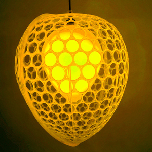 Led bầu ánh sáng nước thả Mặt dây chuyền đèn bông tuyết chuỗi trái tim RGB đầy màu sắc treo đèn trang trí thanh đèn lồng - Product Image 1