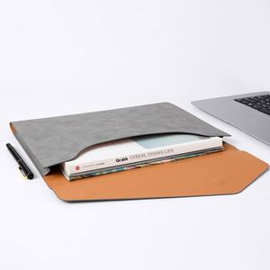 Custom Logo Printing File Bags <b>A4</b> Size <b>Folders</b> PU <b>Leather</b> Documents Storage Bag Business Office Information File Storage <b>Folder</b> - Product Image 3