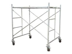 Système d'échafaudage mobile en acier galvanisé de type échelle pour portes et cadres de portes sur chantiers de construction - Product Image 1
