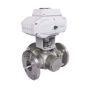 COVNA DN100 Robinet à bille 3 voies en acier inoxydable 316 de type régulateur à bride de 4 pouces - Product Image 4