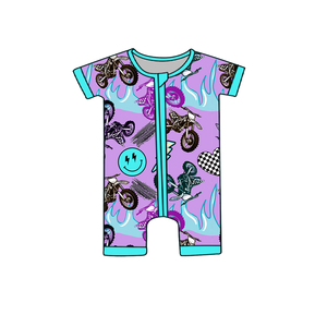 Macacão de Bebê em Bambu RTS com Zíper, Macacão de Bebê em Bambu para Verão com Zíper Bidirecional para Unissex - Product Image 4