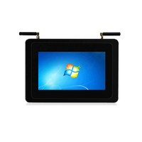 Panel PC 7 inci komputer industri Mini PC IP65 tahan debu suhu kotak tertanam dengan J1900 CPU tersedia