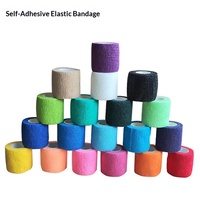 Bande de protection sportive élastique auto-adhésive en fibre de polyester, bandages non tissés pour doigts, unisexe, adaptés aux étudiants, 4,5 m