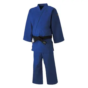 2023 Aangepaste Ijf Blauwe Unisex Judogi Pp Zak Elke Set, Export Standaard Kartonnen Doos Buiten Zeefdruk Kimono Judo 800G
