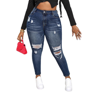 <span class=keywords><strong>Jeans</strong></span> Femininos no Atacado <span class=keywords><strong>Jeans</strong></span> Femininos de Tamanho Grande Calças <span class=keywords><strong>Jeans</strong></span> para Mulheres Plus Size - Product Image 3