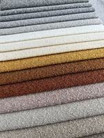 100% Polyester menthe Boucle Chenille canapé tissu deux couleurs ton décoration de la maison tissu pour canapé