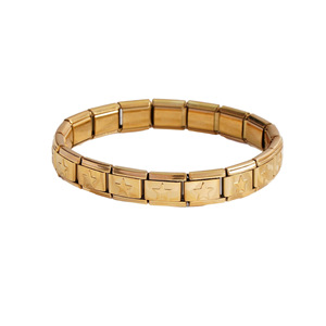 Modular <b>Bracelet</b> Stainless Steel Square Elastic Mesh Star Pattern Unisex Jewelry Gift - Product Image 5