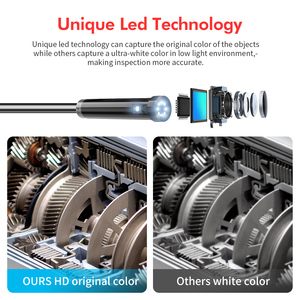 Linh hoạt video borescope công nghiệp <span class=keywords><strong>HD</strong></span> mini xách tay y tế mô-đun kép động cơ ô tô nội soi ống kiểm tra máy ảnh - Product Image 5