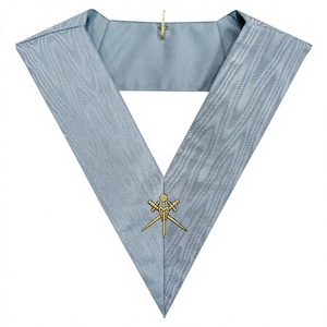 Masonic Regalia Collier d'officier unisexe Maître de cérémonie de rite français traditionnel pour une utilisation à l'église pour les adultes - Product Image 1