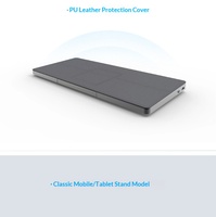 Clavier sans fil BT OEM ODM avec étui en cuir PU, pavé tactile intégré pour tablette et ordinateur portable - Design compact et portable