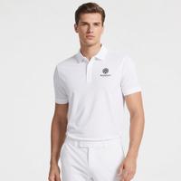Camiseta Deportiva de Poliéster Sublimada Personalizada con Logotipo de Restaurante, de Manga Corta, Ajustada, Unisex, Transpirable, Anti-UV, de Secado Rápido para Golf