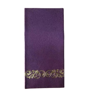 Nhà Sản Xuất Cung Cấp Tùy Chỉnh In Vải Giống Như Linen Cảm Thấy Dùng Một Lần 1ply Serveittes Airlaid Khăn Ăn - Product Image 6