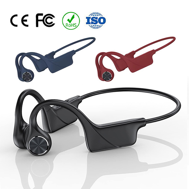 DG06 Open Ear Sport Wireless Bone Conduction Headphone 29 Grams Lightweight Bendable Flexible IPX6 Waterproof Bluetooth Earphone