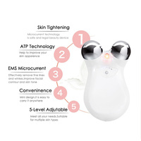 Appareil de beauté électrique portatif à micro-courant pour lifting et amincissement du visage, usage domestique, en ABS, avec prise USB