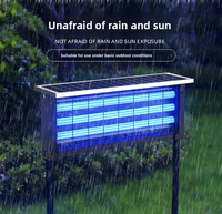 Lampe anti-moustiques solaire d'extérieur |   Piège à moustiques électrique étanche anti-choc, portée 300m, portable pour jardin
