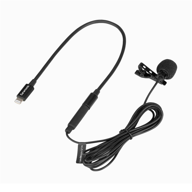 Saramonic LavMicro U1A Professional Microphone Lavalier Audio Clip on Mic for Smart Phone iPhone Recording Interview
