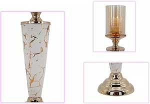 Candelabros de cumpleaños, Material de Metal y vidrio de alta calidad, pilar de decoración para el hogar único de alta gama - Product Image 3