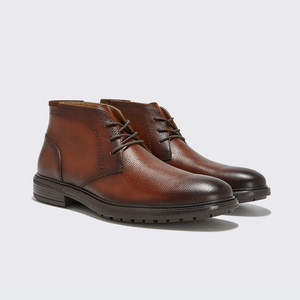 Bottes de plein air pour hommes en cuir confortables et élégantes personnalisées de marque célèbre - Product Image 1