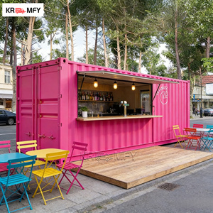 Kiosque de restauration rapide extérieur industriel en conteneur d'expédition extensible, restaurant mobile avec cuisine - Product Image 3