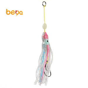 Polpo di Acqua Salata Lampeggiatore Pelle di Pesce Piuma Sabiki Impianti Esca esche da pesca con <span class=keywords><strong>6</strong></span> o 8 ganci - Product Image 4