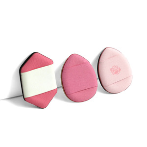 Pinkz Custom 3x4cm Mini houppette à poudre pour les doigts, éponge de <span class=keywords><strong>maquillage</strong></span> lavable, houppette pour anticernes avec étiquette privée personnalisée - Product Image 3