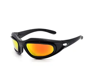 Lunettes de Vision nocturne à cadre Anti-Impact pour l'extérieur, lunettes de sécurité personnalisées coupe-vent pour la conduite de la moto