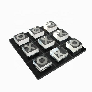 Juego de acrílico Tic Tac Toe con piezas de juego transparentes, decoración perfecta para mesa de centro y juego para la familia - Product Image 3